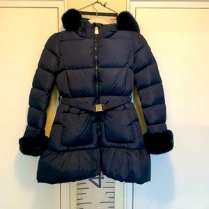 Add Junior Down Coat with Fur Trim - Girls Size 10 XXS